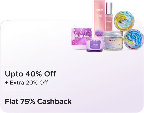 Ounce Organics: Upto 40% Off + Extra 20% Off + Flat 70% CashKaro Cashback