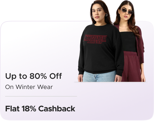 Bewakoof: Upto  80% Off on Winter Wear + Flat 18% CashKaro Cashback
