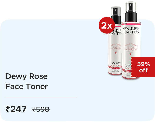 Nourish Mantra:  Buy Rose Face Toner to Reduce Pores