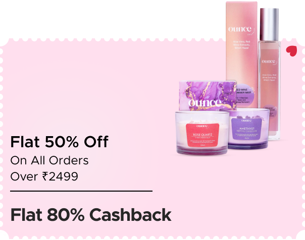 Ounce Organics:Flat 50% Off on Orders over ₹2499 + F