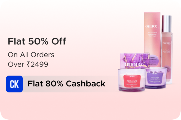 Ounce Organics:Flat 50% Off on Orders over ₹2499 + F