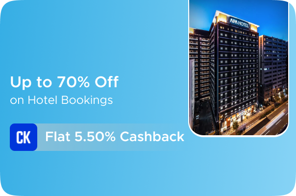 Mega Sale: Up to 70% Off on Hotel Bookings + Flat 5.50% Cashback on all Agoda Hotel Bookings
