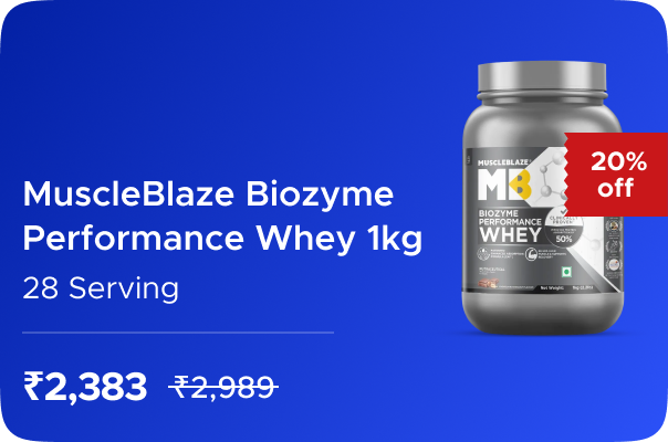 Hyugalife: Buy MuscleBlaze: Biozyme Performance Whey Protein: Rich Chocolate 1 kg (2.2 lb) Worth ₹2989 at ₹2383