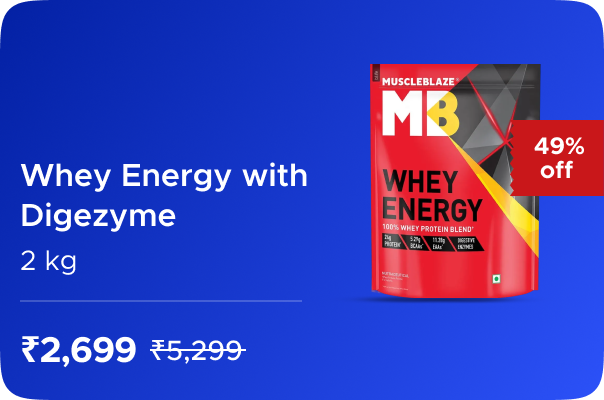 Muscleblaze: Buy MuscleBlaze: Whey Energy with Digezyme: Mango Cream • 2 kg Worth ₹5299 at ₹2699