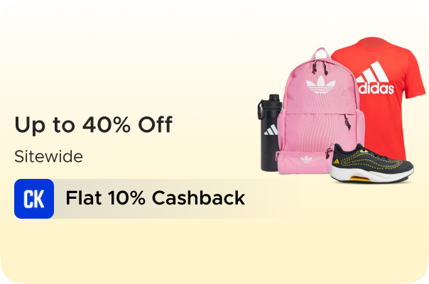 Adidas: Up to 40% Off On New Arrivals + Flat 10% CashKaro Cashback