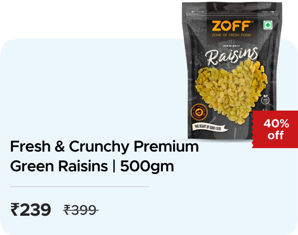 Zoff Foods: Buy Handpicked Premium Green Raisins 500 Zoff Foods: Buy Handpicked Premium Green Raisins 500