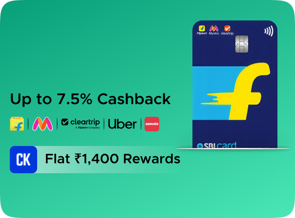 SBI: Flat Rs.1400 CashKaro Rewards on Card Disbursal for SBI Flipkart Credit Card