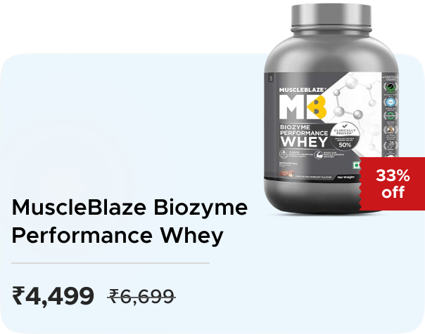Muscleblaze: Buy MuscleBlaze: Biozyme Performance Whey: 2Kg Worth ₹6699 at ₹4499