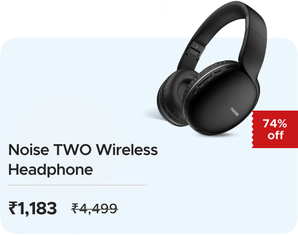 Go Noise: Buy Noise: Noise Two Wireless Headphone Worth ₹4499 at ₹1183