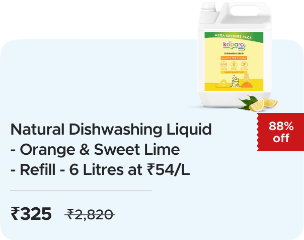 Koparo Clean: Buy Koparo Clean: Dishwashing Liquid: Orange Sweet Lime 2 Litre Worth ₹2820 at ₹325