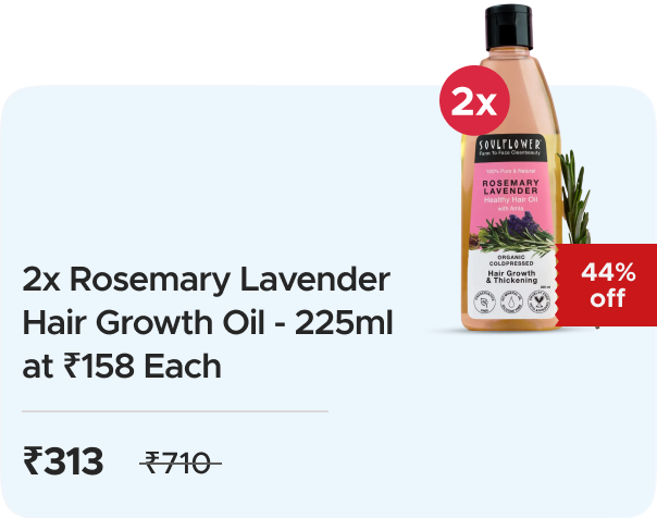 Soulflower: Buy Soulflower: Rosemary Hair Growth Regime Combo Worth ₹710 at ₹315