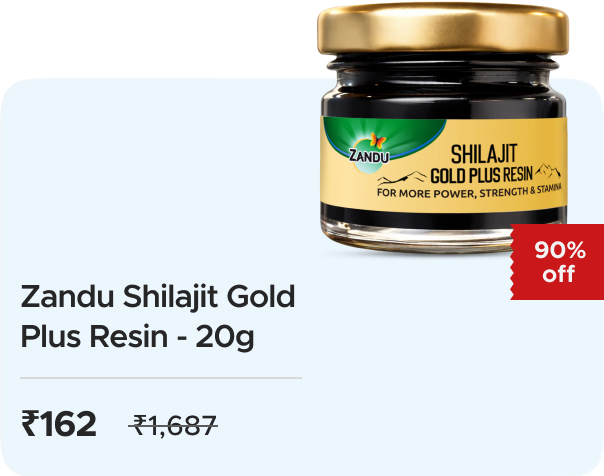Zandu Care: Buy ZanduCare: Shilajit Gold Plus Resin: 20gm Worth ₹1687 at ₹162