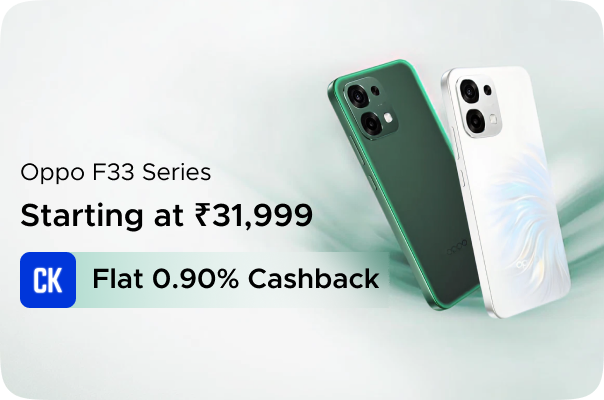 Oppo: F33 series starting at ₹31,999