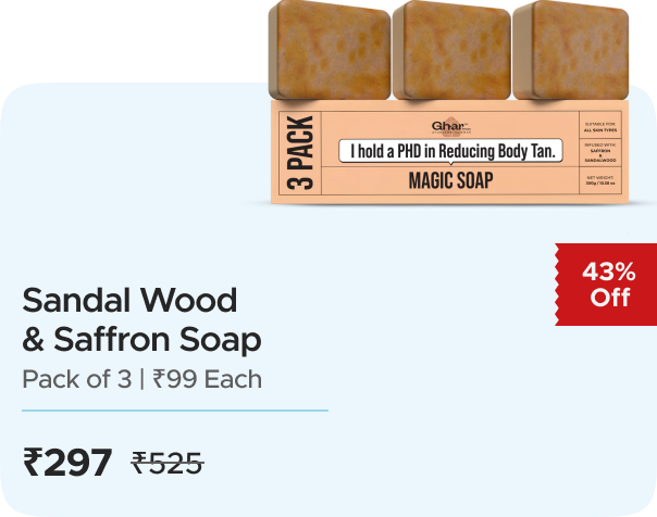 Ghar Soaps: Buy Ghar Soaps Sandal Wood and Saffron S