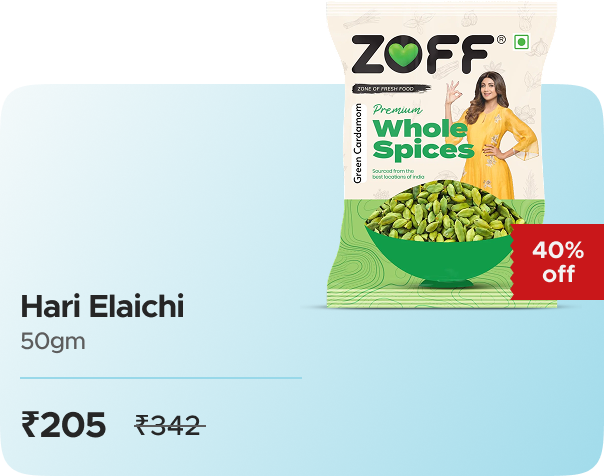 Zoff Foods: Buy Zoff Foods: Green Cardamom: 50g Worth ₹342 at ₹205
