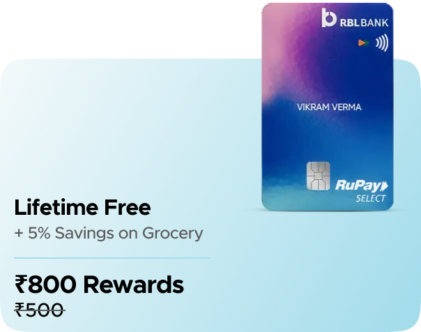 RBL: Earn Flat Rs 800 CashKaro Rewards on RBL Shoprite Credit Card Activation