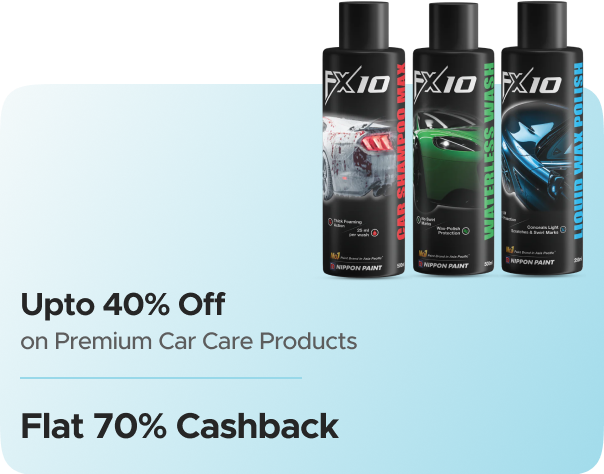 Nippon Paint FX 10: Upto 40% Off on Premium Car care Products + Flat 70% CashKaro Cashback