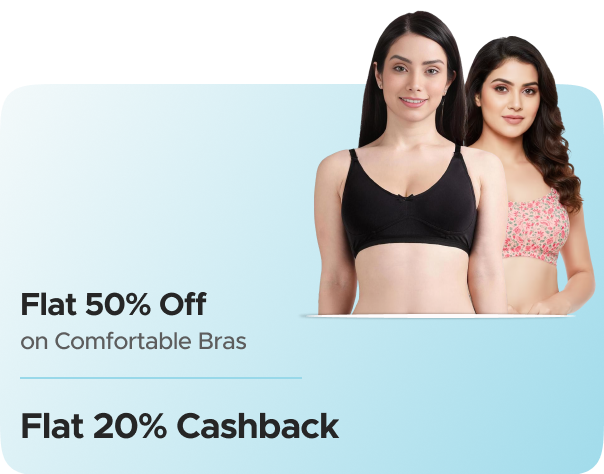Shyaway: Flat 50% Off on Comfortable Bras + Flat 20% CashKaro Cashback