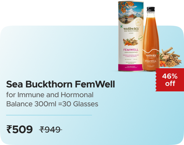 WellWith: Buy Wellwith: Sea Buckthorn Femwell Worth ₹949 at ₹417