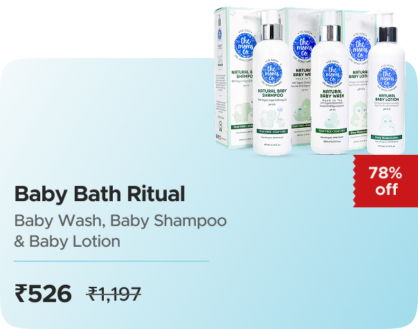 The Moms Co: Buy The Moms Co.: Baby Bath Ritual Worth ₹1197 at ₹526