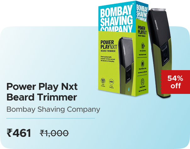 Zop: Buy Bombay Shaving Company: Power Play NXT Beard Trimmer Worth ₹1000 at ₹461