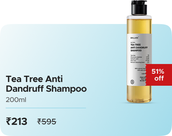 Brillare: Buy Brillare: Tea Tree Anti-Dandruff Shampoo Worth ₹595 at ₹213