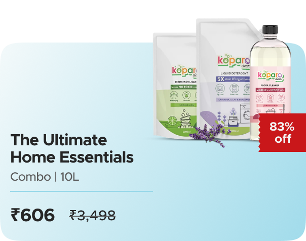 Koparo Clean: Buy Koparo Clean: Monthly Cleaning Kit - Dishwash + Detergent + Floor Worth ₹2640 at ₹606