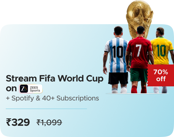 Times Prime One: Football World Cup Streaming + Spotify, Swiggy & More — Times Prime One at Just ₹329