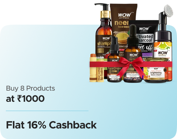 WoW: Buy Buy 8 Products at ₹1000 + Flat 16% CashKaro Cashback Worth ₹0 at ₹0