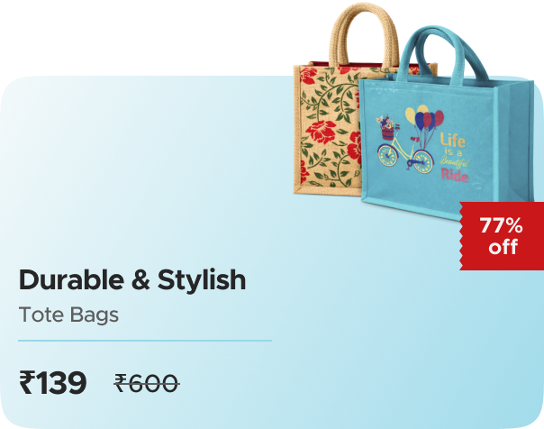 Kimti Cashkaro X Kimti Tote Bags at Rs.199 — effective ₹139 (was ₹600)