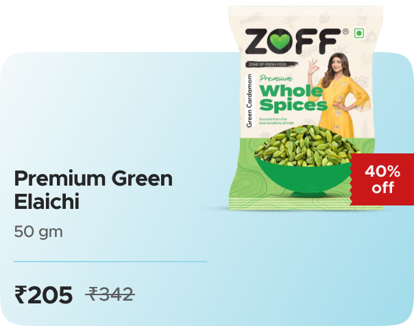 Zoff Foods: Buy Zoff Foods: Green Cardamom Worth ₹342 at ₹205