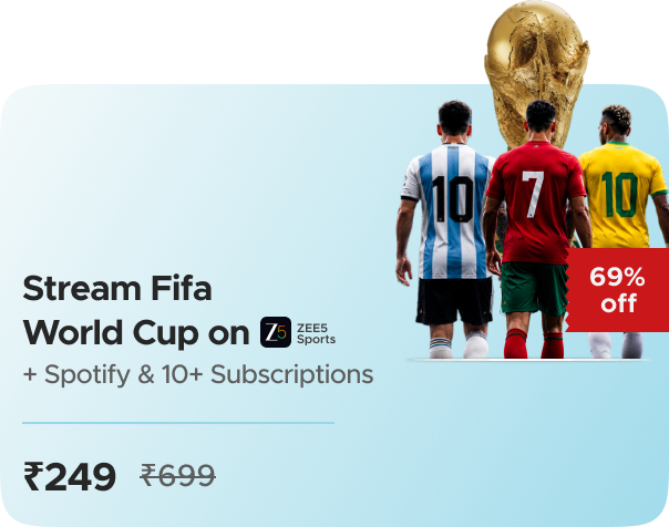 Times Prime One: Football World Cup Streaming + Spotify, Swiggy & More — Times Prime One at Just ₹249
