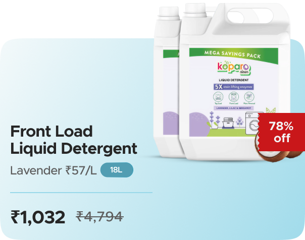 Koparo Clean: Buy Koparo Clean: Liquid Detergent 3L x 6  Lavender Worth ₹4794 at ₹1099