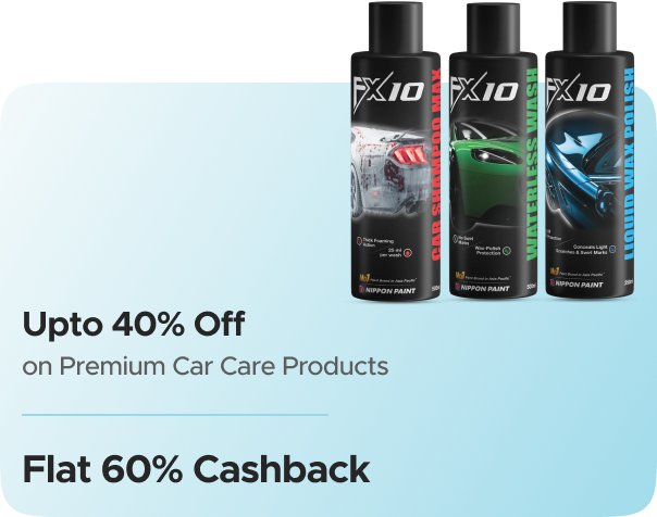 Nippon Paint FX 10: Buy Upto 40% Off on Premium Car care  Products + Flat 60% CashKaro Cashback Worth ₹0 at ₹0