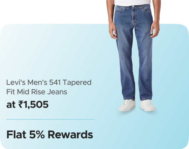 Amazon: Levi's Men's 541 Tapered Fit Jeans at ₹1505 + Flat 5% CashKaro Cashback