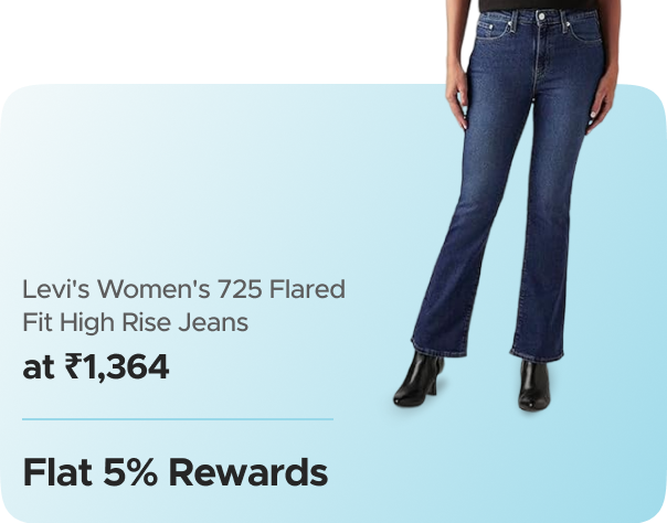 Amazon: Levi's Women's Flared Jeans at ₹1364 + Flat 5% CashKaro Cashback