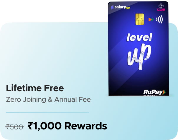 Earn Rs.1000 Rewards on SalarySe Credit Card Activation