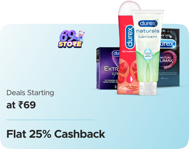Durex: Lowest Price Ever: Deals Starting at ₹69 + Flat 22% CashKaro Cashback