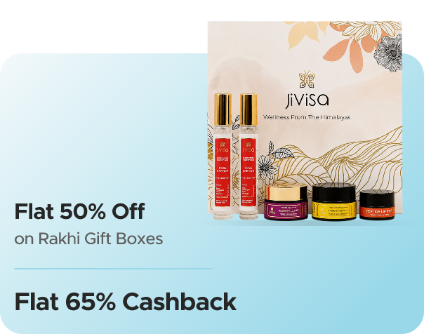 JiViSa — Flat 50% Off on Rakhi Gifts + Flat 65% CashKaro Cashback + Flat 65% Cashback