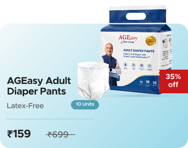 AGEasy AGEasy Adult Diaper Pants (with Smart Li — effective ₹159 (was ₹999)