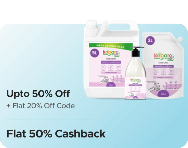 Koparo Clean — Upto 50% Off + Flat 10% Off + Flat 50% CashKaro Cashback