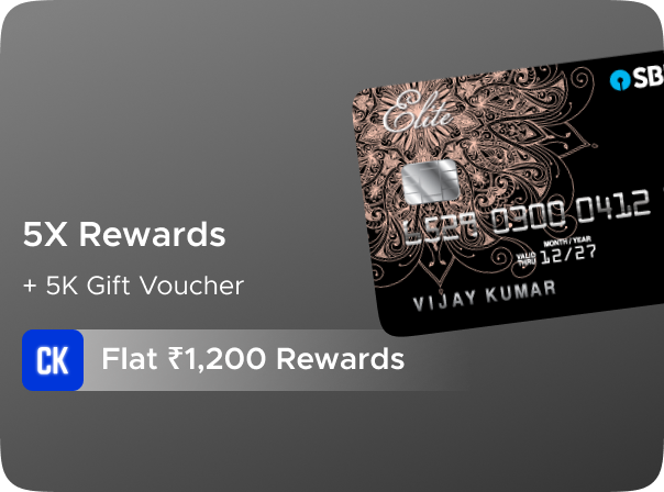 SBI: Earn Flat Rs 1400 CashKaro Rewards on SBI Elite Credit Card Activation