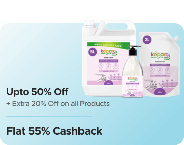 Koparo Clean — Upto 50% Off + Flat 10% Off + Flat 50% CashKaro Cashback