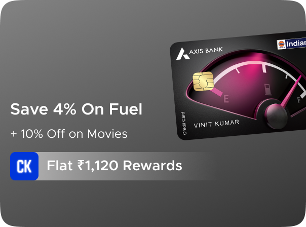 Axis Indian Oil Rupay Credit Card: Flat Rs 1400 CashKaro Rewards on Card Activation