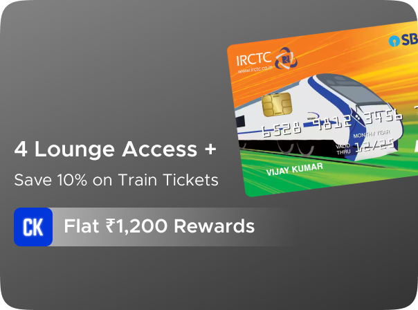 SBI: Earn Flat Rs 1400 CashKaro Rewards on SBI IRCTC Credit Card Activation