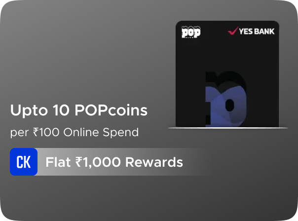 Earn Flat Rs.1000 Rewards on Yes Bank Pop-Club Credit Card Activation