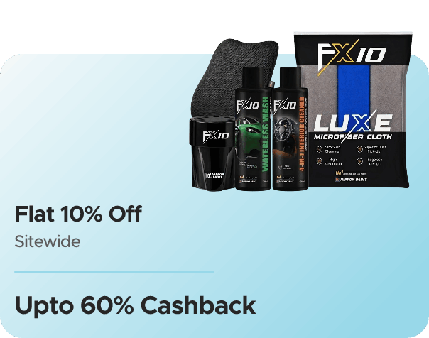 Nippon Paint FX 10 — Flat 10% Off Sitewide + Upto 60% CashKaro Cashback + Upto 60% Cashback