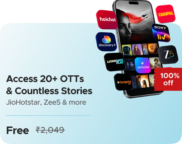 VZY: 20 OTTs apps including (JioHoststar, Sonyliv, Zee5, Fancode & 25 more OTTs) in a single subscription for Free