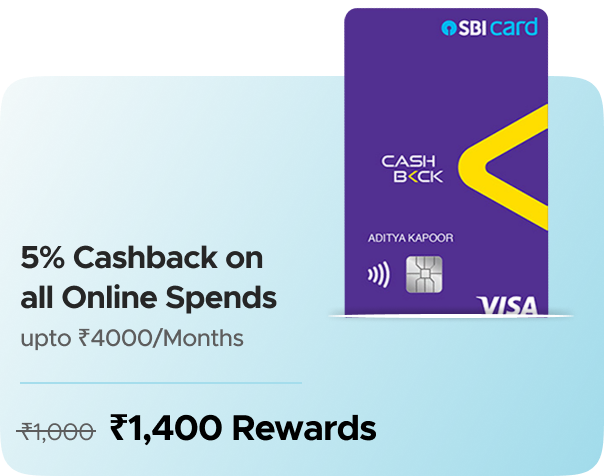 Earn Flat Rs.1400 Rewards on Credit Card Activation
