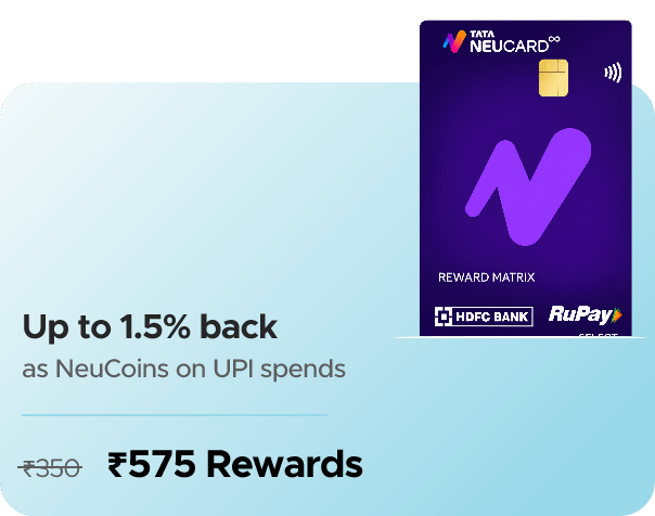 Earn Flat Rs.575 Rewards on Credit Card Activation
